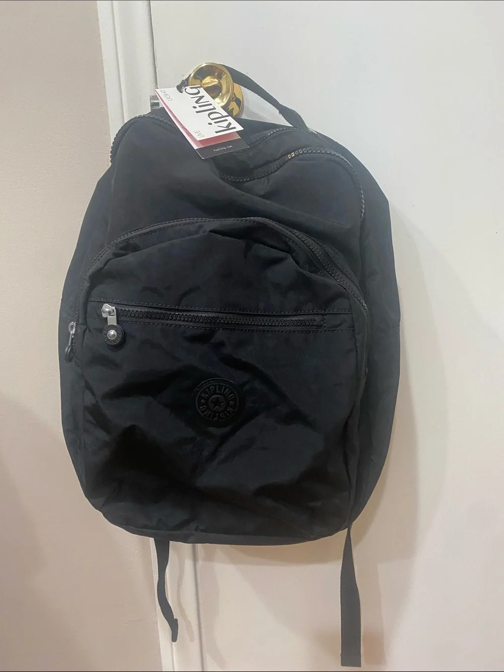 Kipling Black Nylon Seoul Backpack